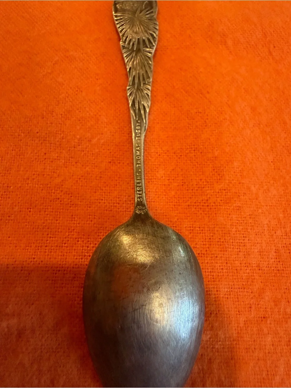 Vintage Thomas Tugby Alligator & Boy St. Augustine Silver 925 Souvenir Spoon
